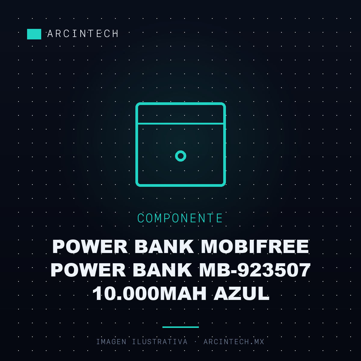 Power Bank Mobifree Power Bank MB-923507 10.000MAH Azul