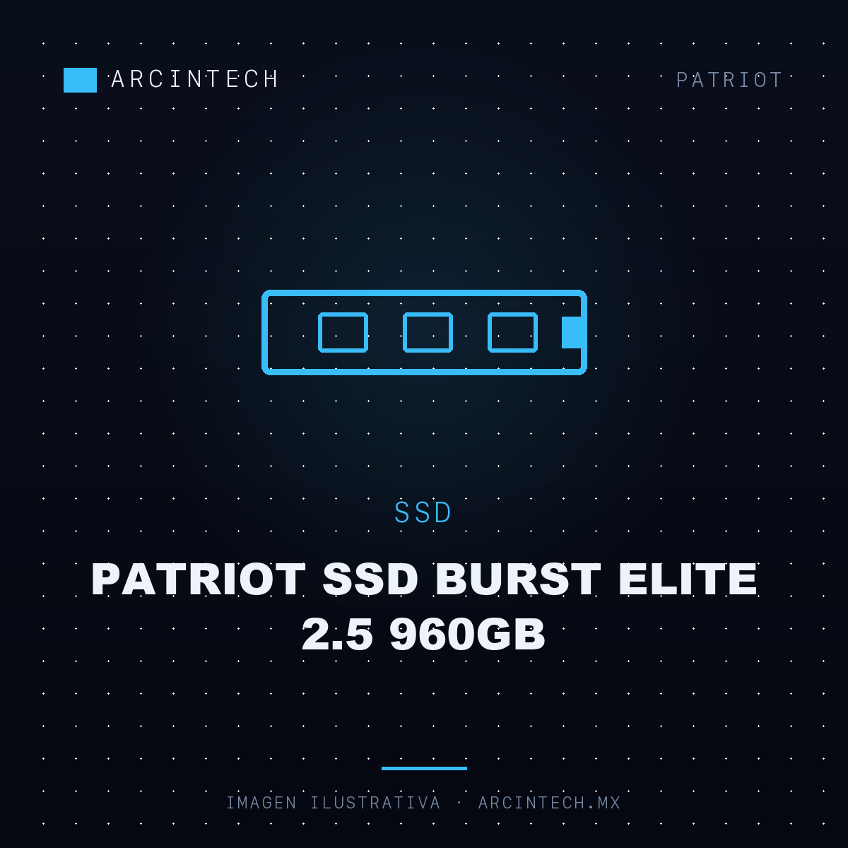 Disco Duro Patriot SSD Burst Elite 2.5 960GB