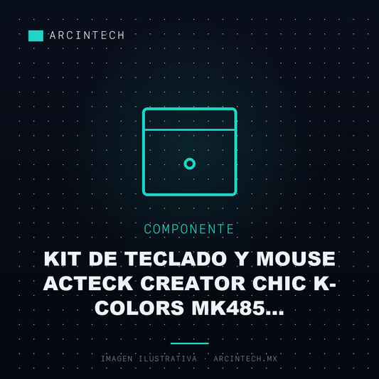 Kit de Teclado y Mouse Acteck Creator Chic K- Colors MK485 Inalambrico Rf Inalambrico Morado Español