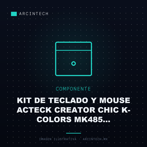 Kit de Teclado y Mouse Acteck Creator Chic K- Colors MK485 Inalambrico Rf Inalambrico Multicolor Español
