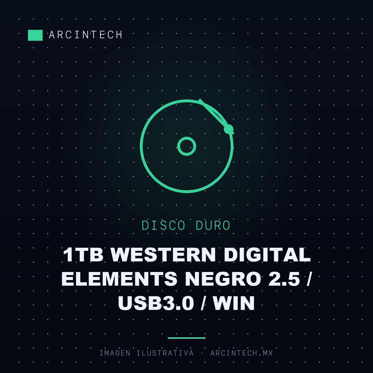 Disco Duro Externo 1TB Western Digital Elements Negro 2.5 / USB3.0 / Win