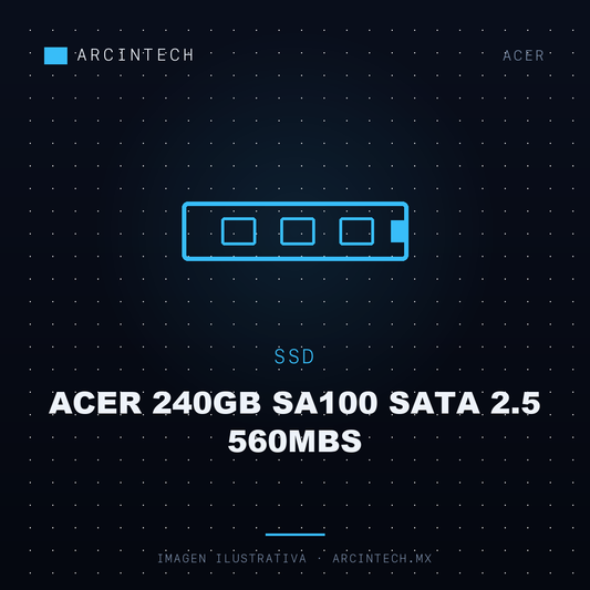 Unidad de Estado Solido SSD Acer 240GB SA100 SATA 2.5 560MBS