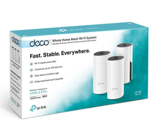 SISTEMA WI-FI MESH TP-LINK DECO M4 AC1200 (3 PIEZAS) (DECO M4 (3-PACK))