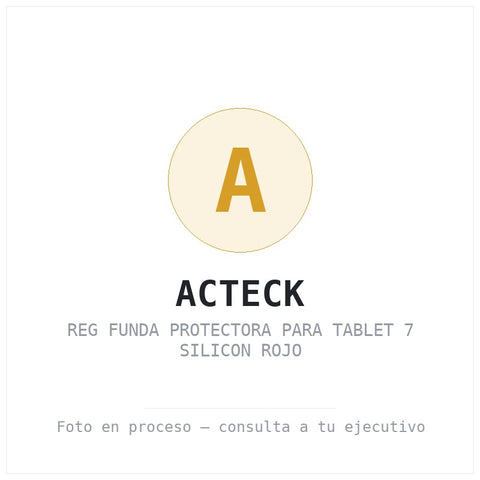 Reg Funda Protectora para Tablet 7 Silicon Rojo