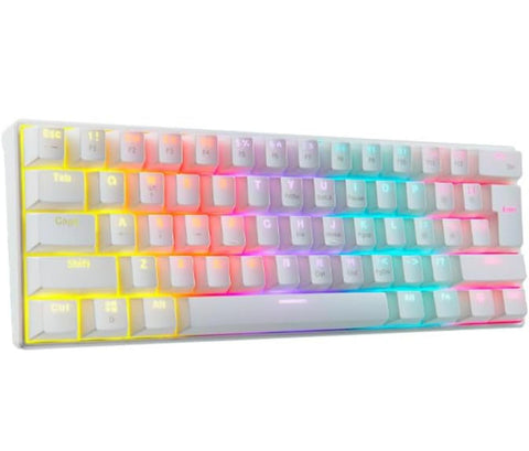 TECLADO GAMER XPG SUMMONER MINI RGB ALAMBRICO 60% TECLADO MECANICO SWITCH OUTEMU BLUE BLANCO ( SUMMONERMINI61BL-WHCES)