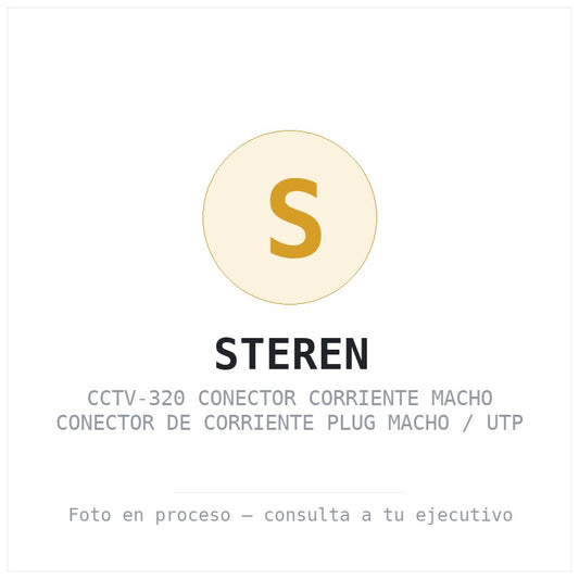 CCTV-320 Conector Corriente Macho Conector de Corriente Plug Macho / Utp