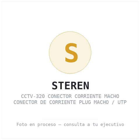 CCTV-320 Conector Corriente Macho Conector de Corriente Plug Macho / Utp