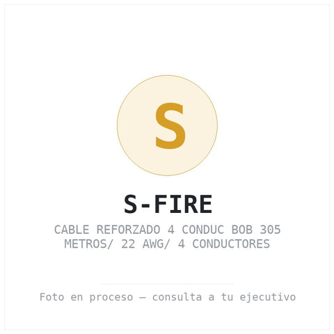 Cable Reforzado 4 Conduc Bob 305 Metros/ 22 Awg/ 4 Conductores