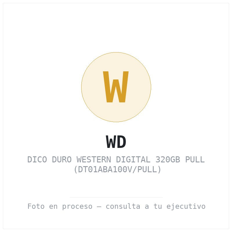 Dico Duro Western Digital 320GB Pull