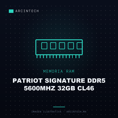 Memoria RAM Patriot Signature DDR5 5600MHz 32GB CL46