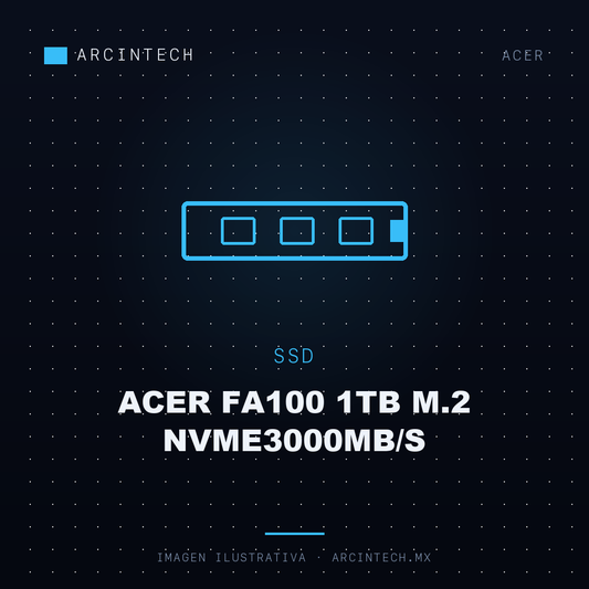 Unidad de Estado Solido SSD Acer FA100 1TB M.2 NVME3000MB/S