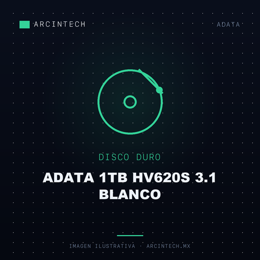Disco Duro Externo Adata 1TB HV620S 3.1 Blanco