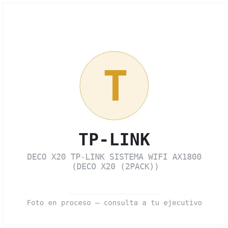 Deco X20 TP-Link Sistema WiFi AX1800 (deco X20 (2PACK))