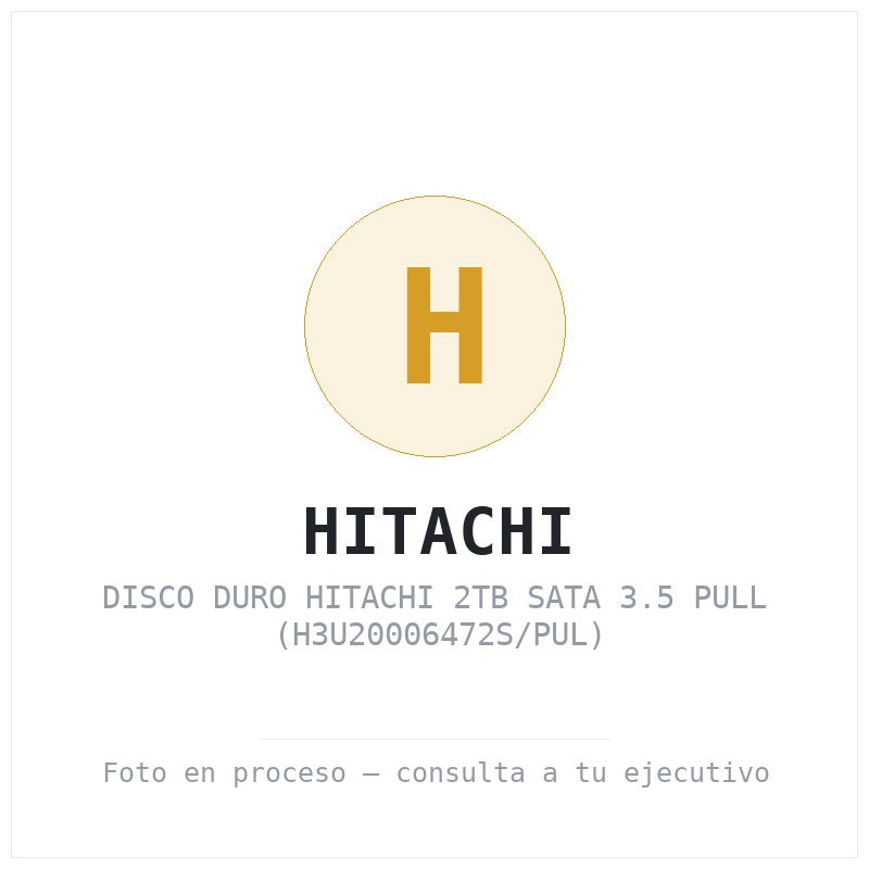 Disco Duro Hitachi 2TB SATA 3.5 Pull
