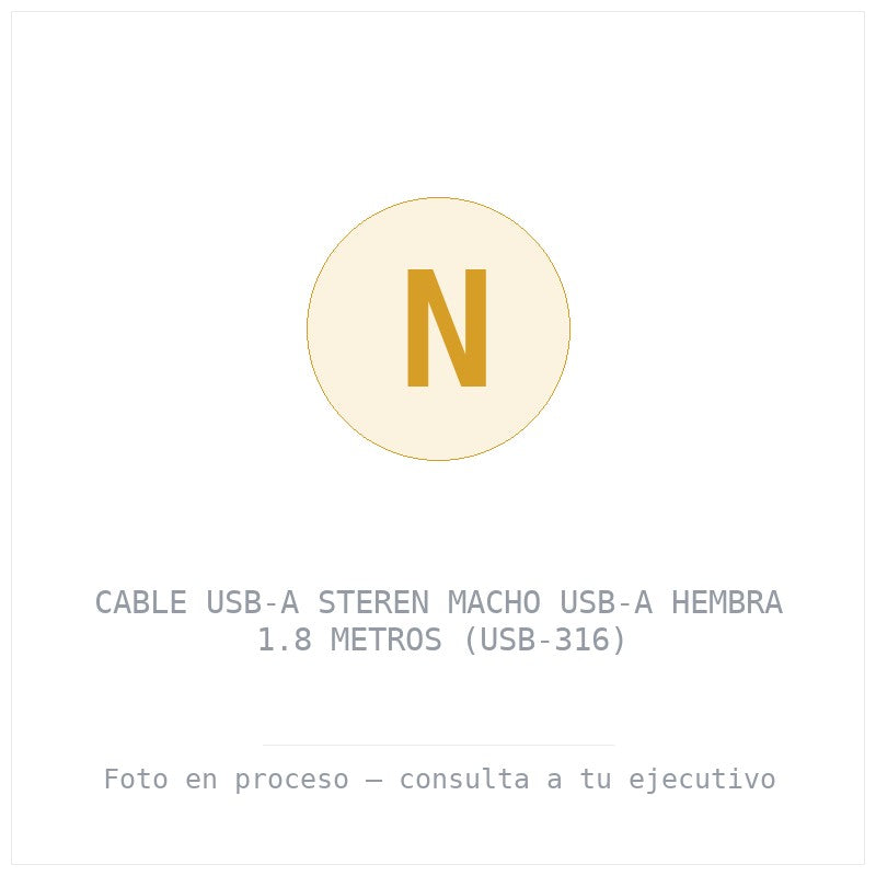 Cable Usb-a Steren Macho Usb-a Hembra 1.8 Metros