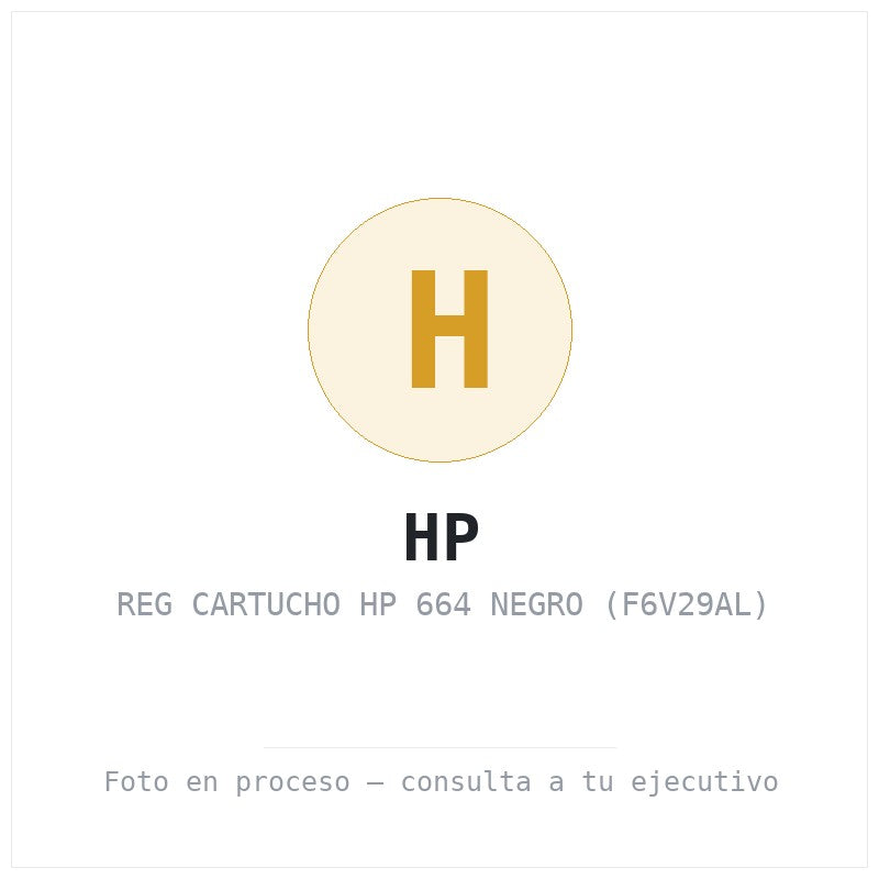 Reg Cartucho HP 664 Negro