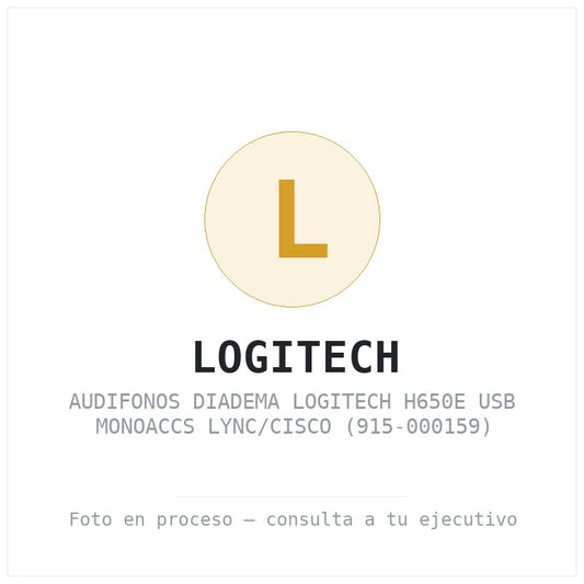 Audifonos Diadema Logitech H650E USB Monoaccs Lync/cisco