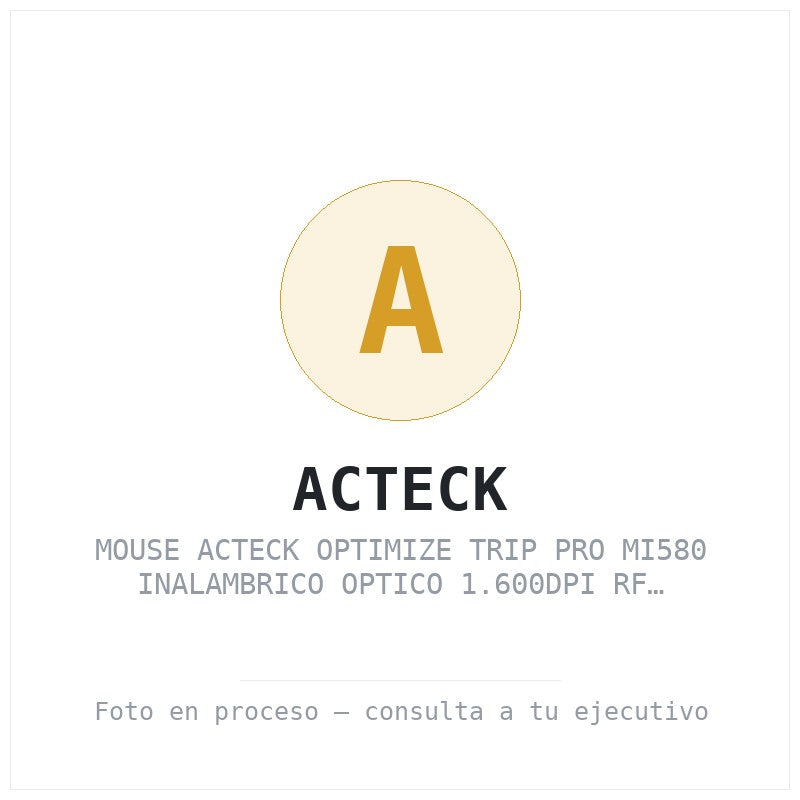 Mouse Acteck Optimize Trip Pro MI580 Inalambrico Optico 1.600DPI Rf Inalambrico Bluetooth Blanco