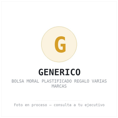 Bolsa Moral Plastificado Regalo Varias Marcas