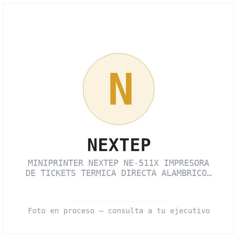 Miniprinter Nextep NE-511X Impresora de Tickets Termica Directa Alambrico USB Corte Automaticonegro