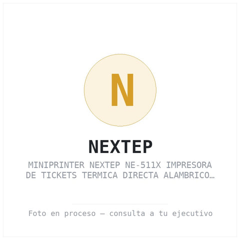 Miniprinter Nextep NE-511X Impresora de Tickets Termica Directa Alambrico USB Corte Automaticonegro