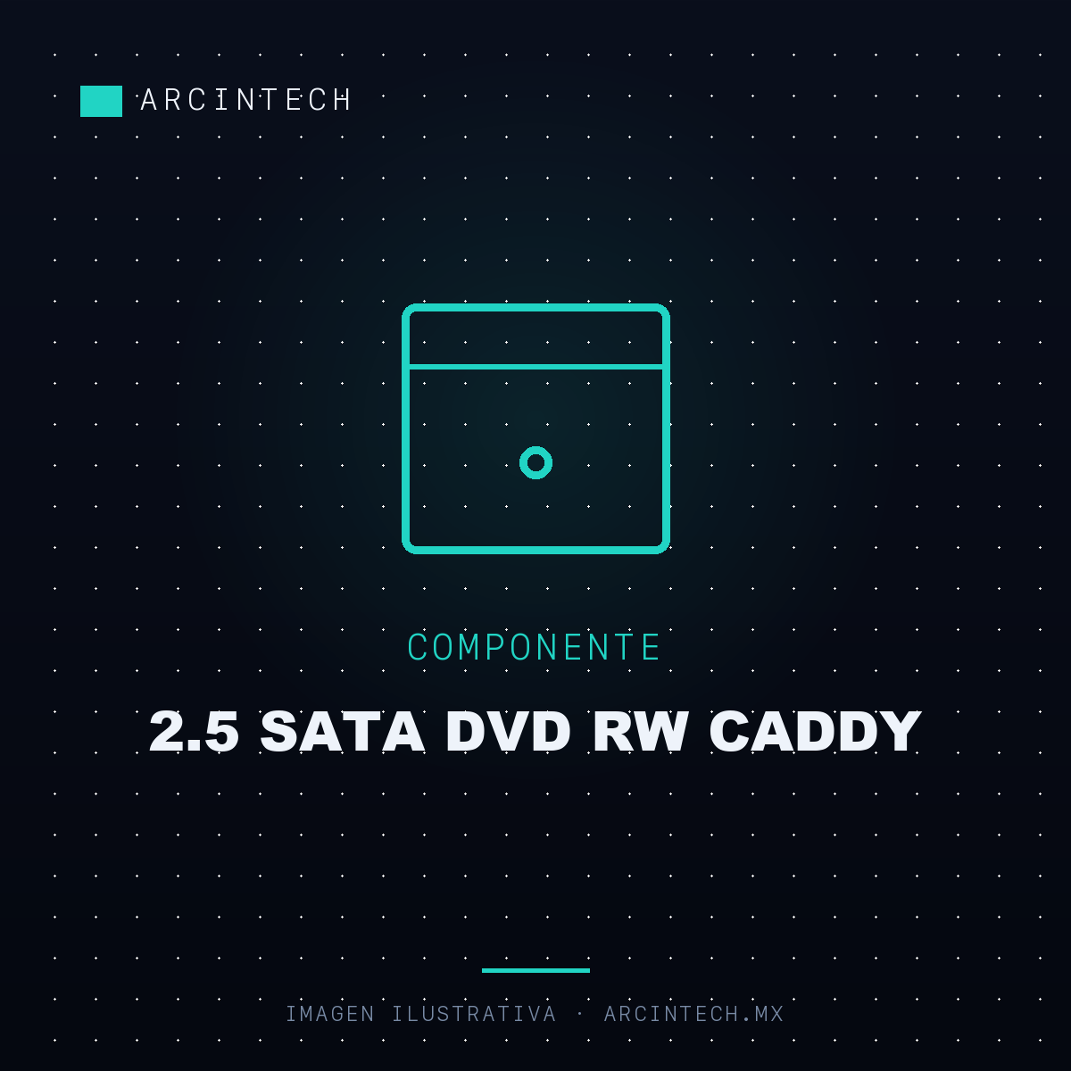 Case 2.5 SATA Dvd Rw Caddy