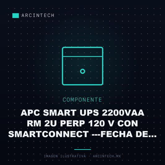 Apc Smart Ups 2200VAA Rm 2U Perp 120 V con Smartconnect ---fecha de Pago de Pedimento: 13/08/2026