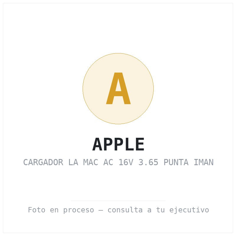 Cargador la Mac Ac 16V 3.65 Punta Iman