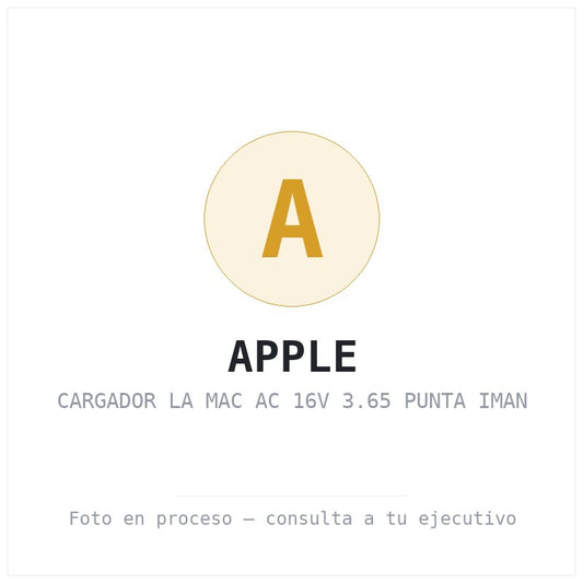 Cargador la Mac Ac 16V 3.65 Punta Iman