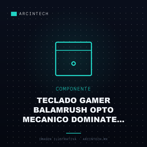 Teclado Gamer Balamrush Opto Mecanico Dominate GKX775 Legend Gris