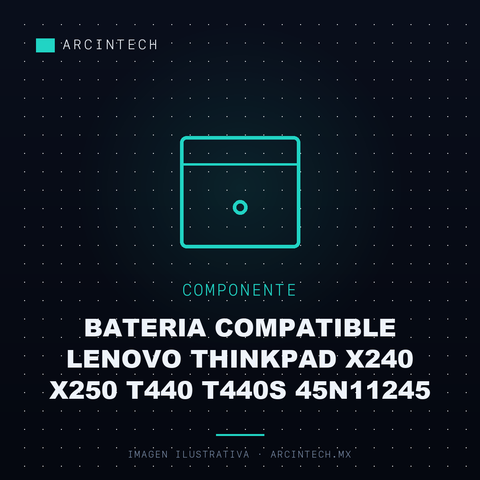 Bateria Compatible Lenovo Thinkpad X240 X250 T440 T440S 45N11245