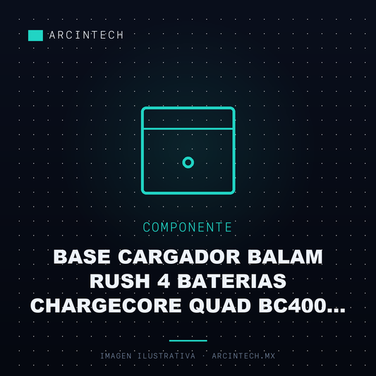 Base Cargador Balam Rush 4 Baterias Chargecore Quad BC400 1400MAH
