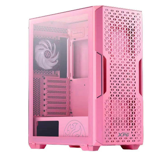 GABINETE GAMER ADATA XPG STARKER AIR ATX ARGB SIN FUENTE 2FAN  X2 USB3.0 ROSA(STARKERAIR-PKCUS)