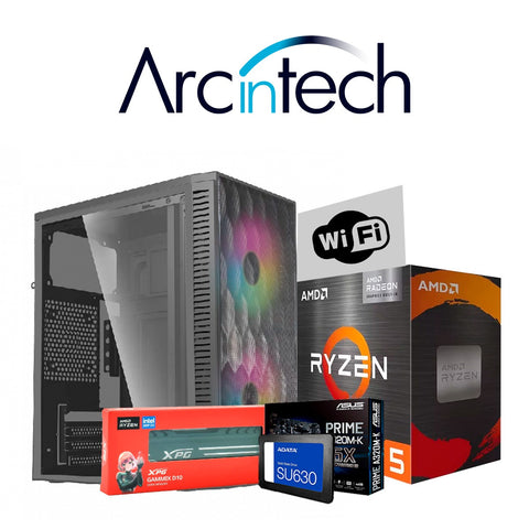 Pc Gamer Arcintech Ryzen 5 5600GT Memoria 16GB SSD 480GB Wifi