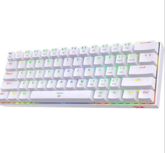 TECLADO GAMER REDRAGON DRAGONBORN K630 RGB TECLADO MECANICO SWITCH BLUE ALAMBRICO BLANCO INGLES (K630W-RGB BL)